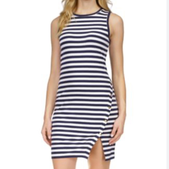 Michael Kors Sleeveless Pullover Cotton/Poly Dress NWT Size Medium - Picture 1 of 6